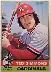1976 Topps Baseball Cards      290     Ted Simmons